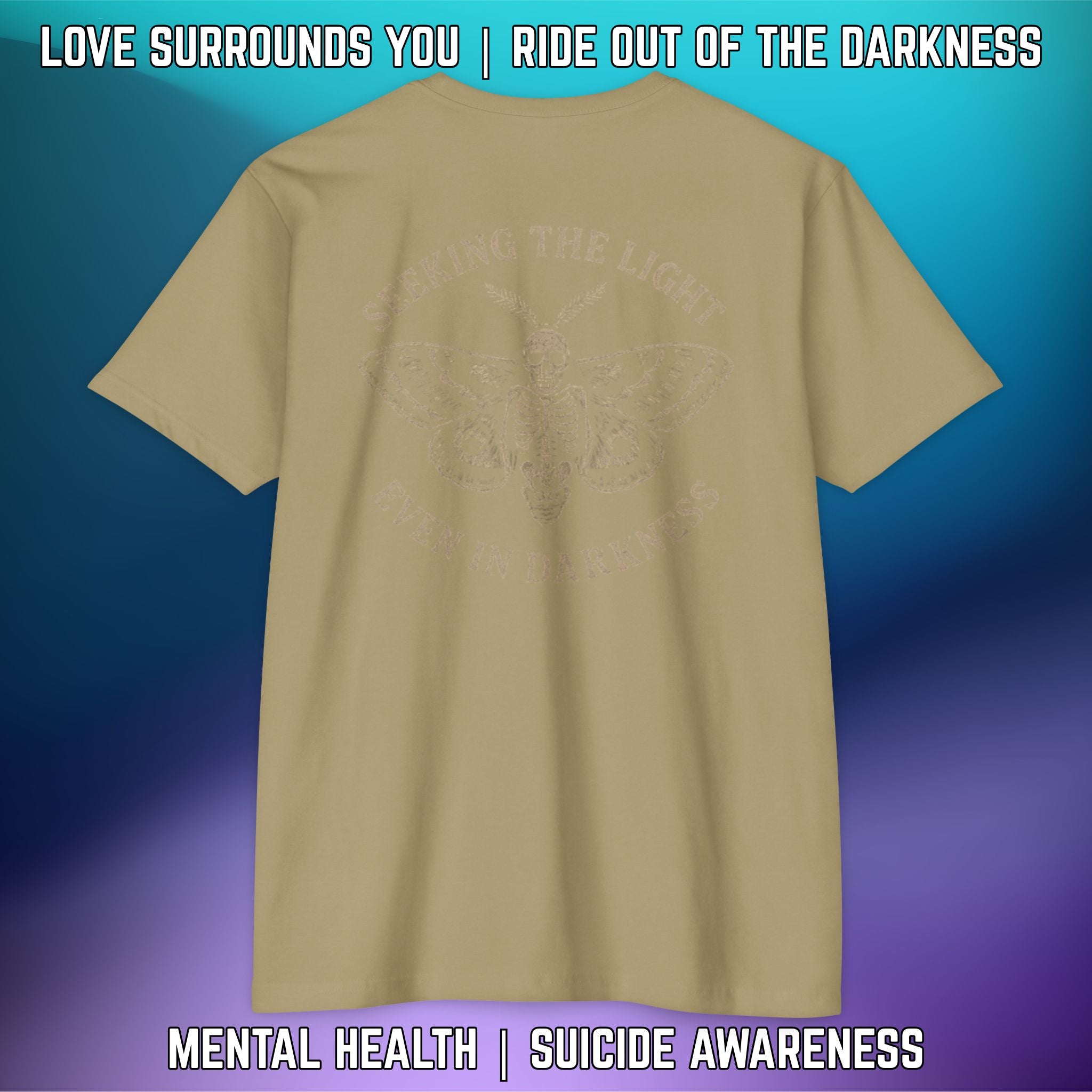 Seeking the Light, Even in Darkness - T-Shirt Next Level 6210 - LSY