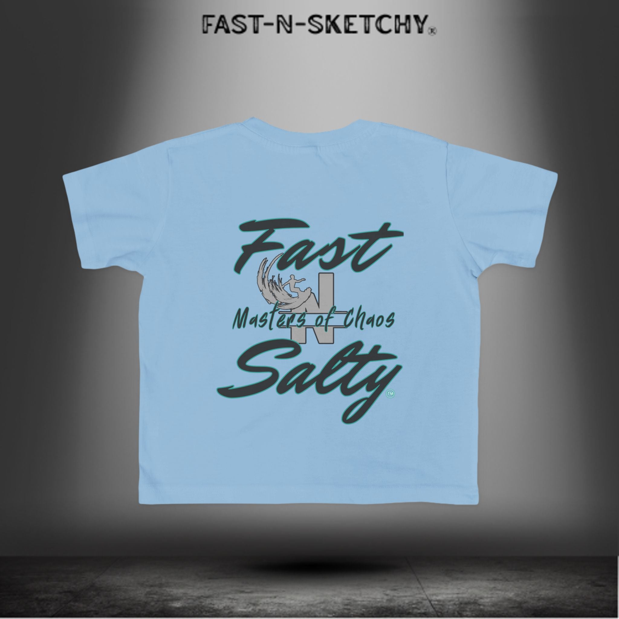 FAST-N-SALTY™ Little Ripper – Surfer Toddler Tee | Wipeouts Welcome. Attitude Required.