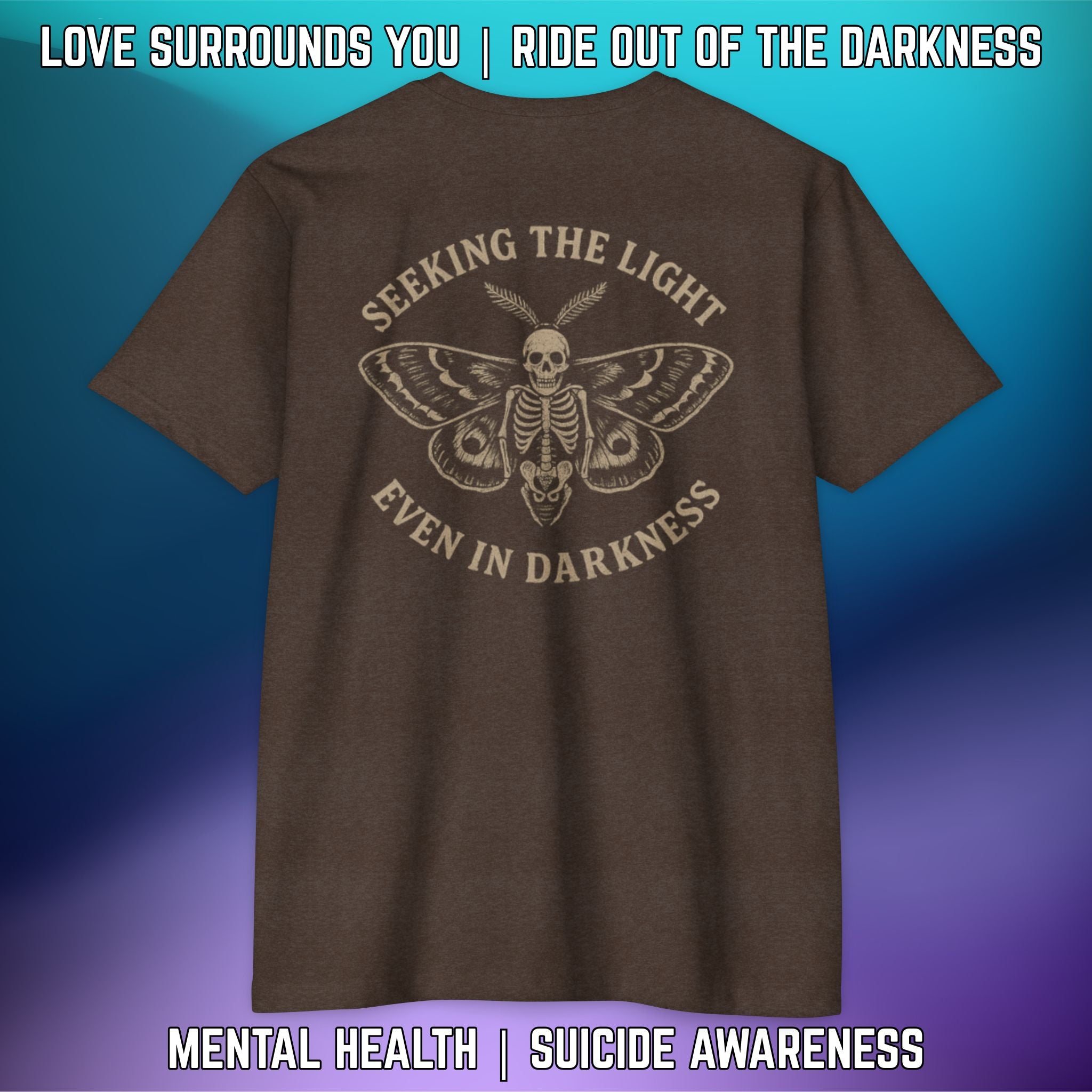 Seeking the Light, Even in Darkness - T-Shirt Next Level 6210 - LSY