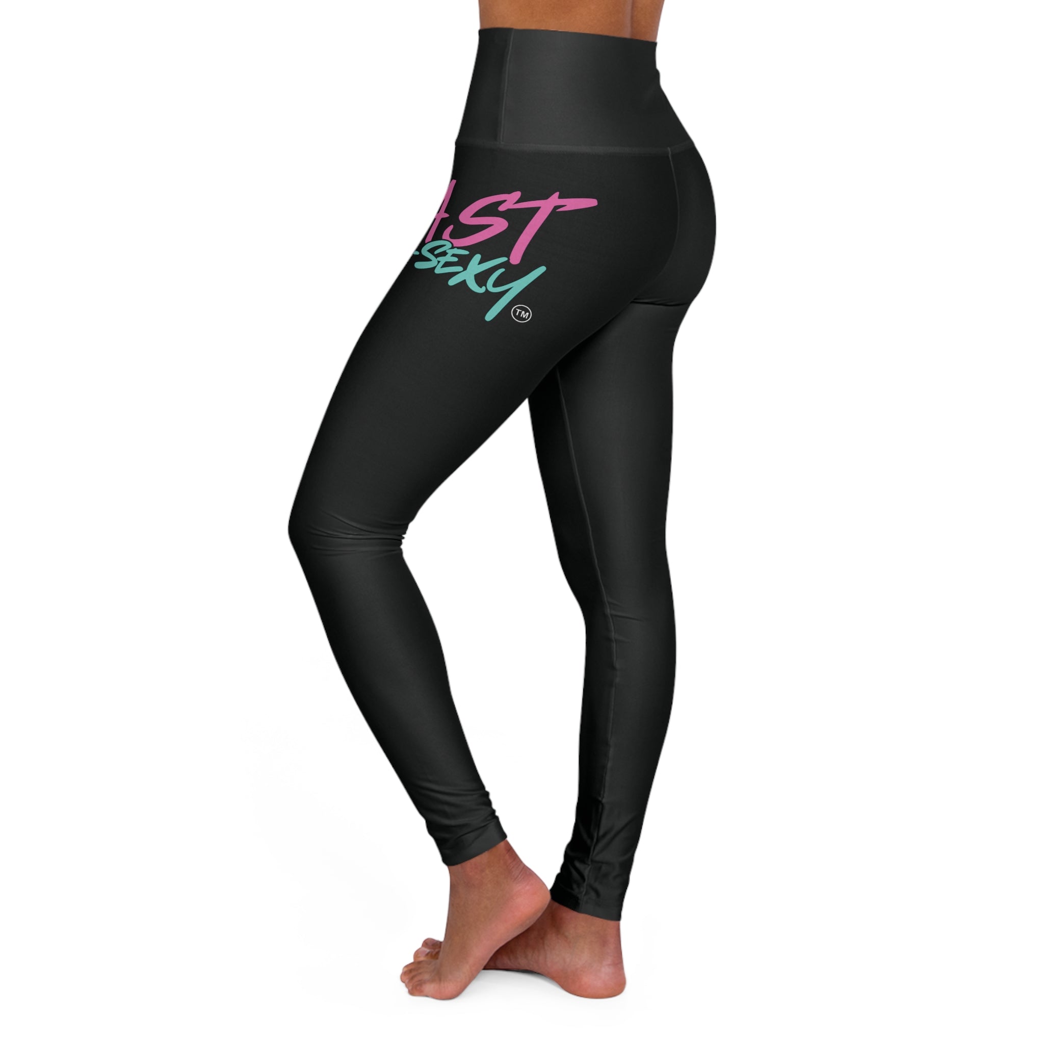 LOVE ME OR CHASE ME - FAST-N-SEXYâ„¢: Bold Graphic High Waisted Yoga Leggings - Push Your Limits