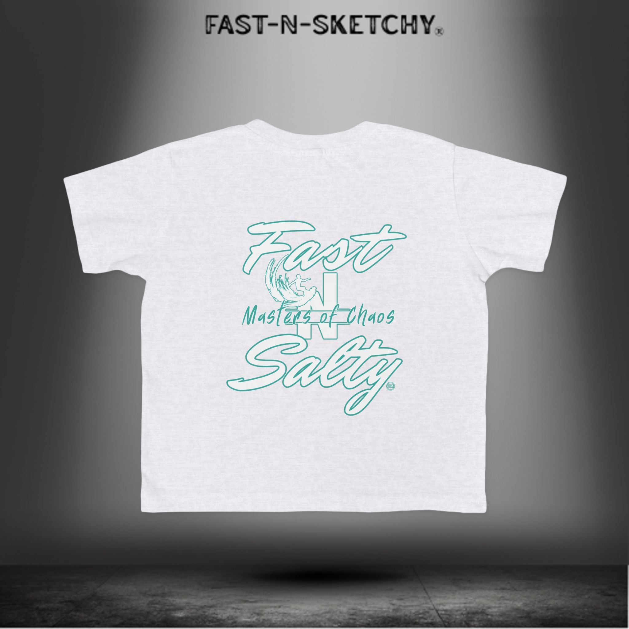 FAST-N-SALTY™ Salty & Sketchy – Toddler Tee | Saltwater in the Veins. Mischief in the Soul.