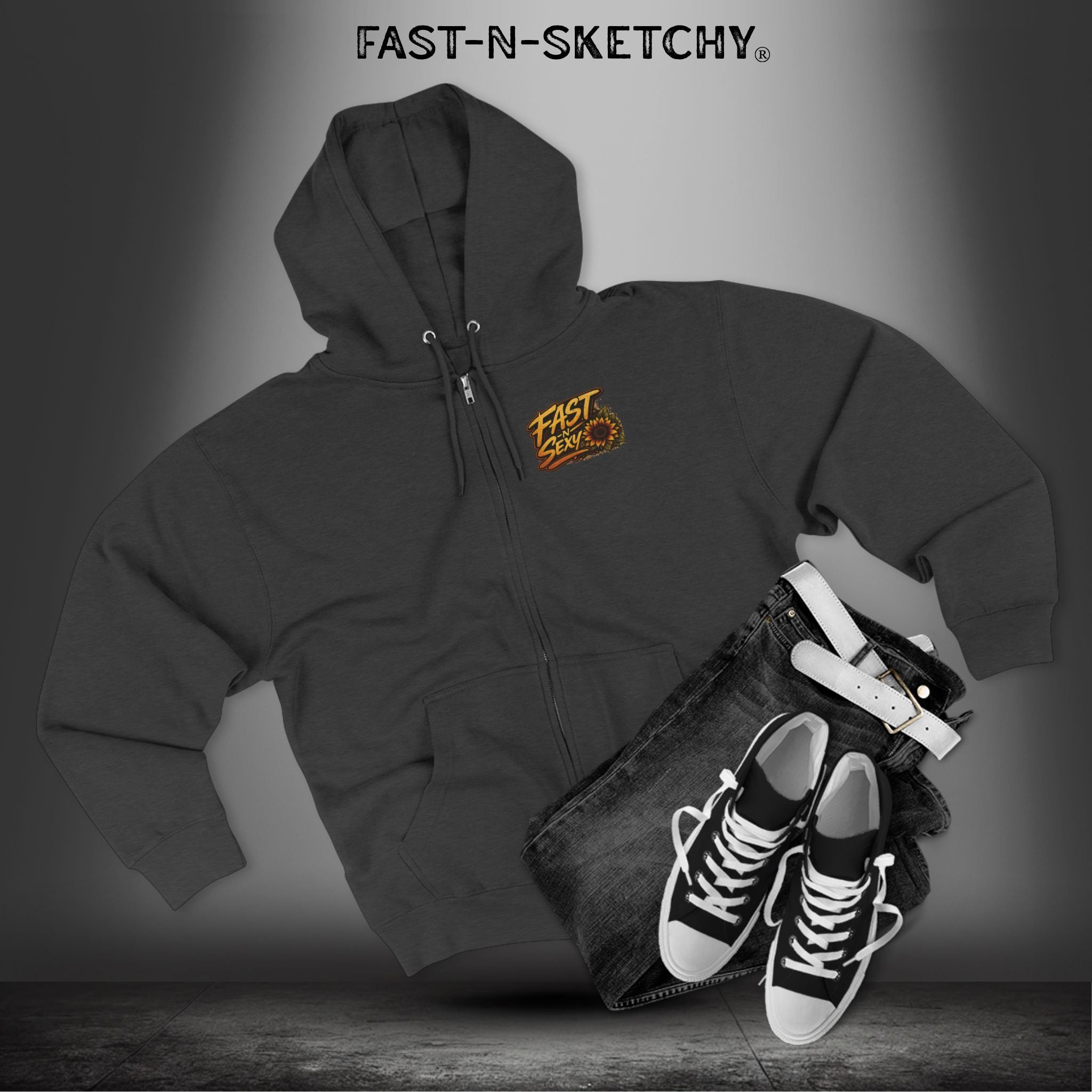 Grow Towards the Sun, Bloom Forever: Zip Hoodie