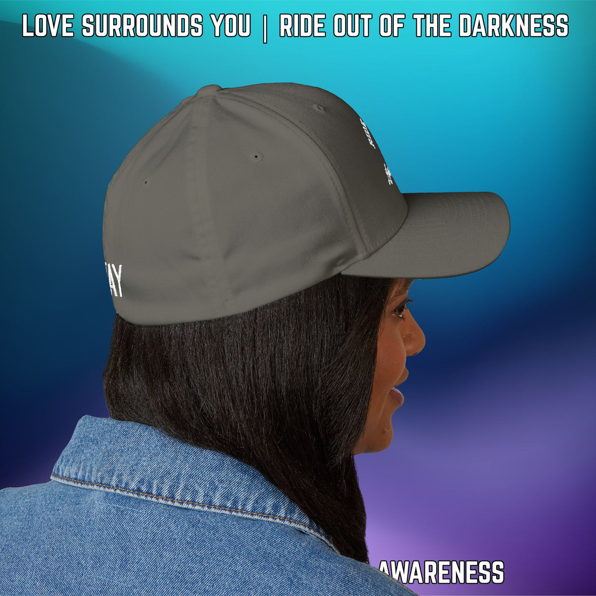 Suicide Awareness Ride Out of the Darkness Flexfit Hat - LSY