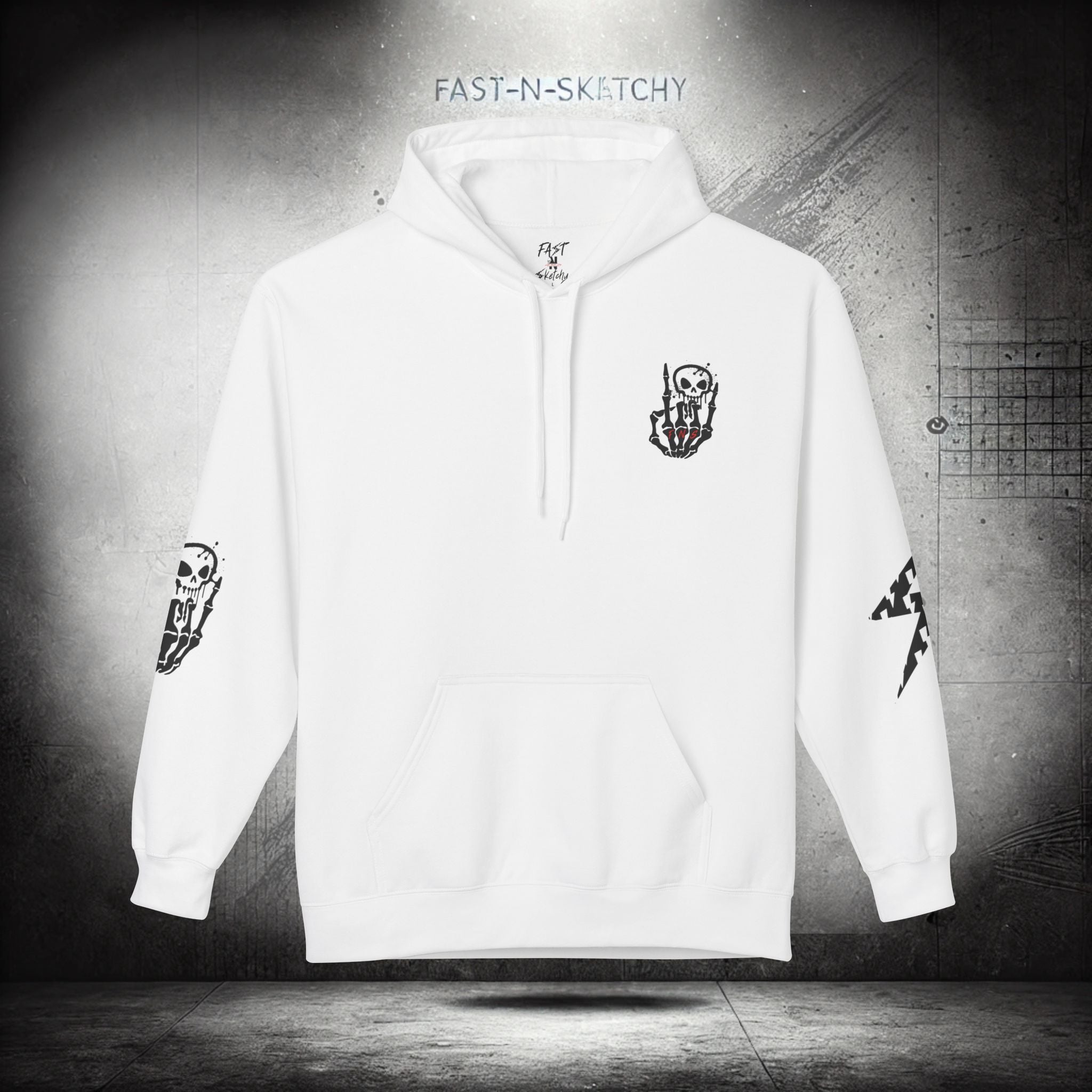 FAST-N-SKETCHY®: Fleece Hoodie 80/20 Blend (Light Colors)