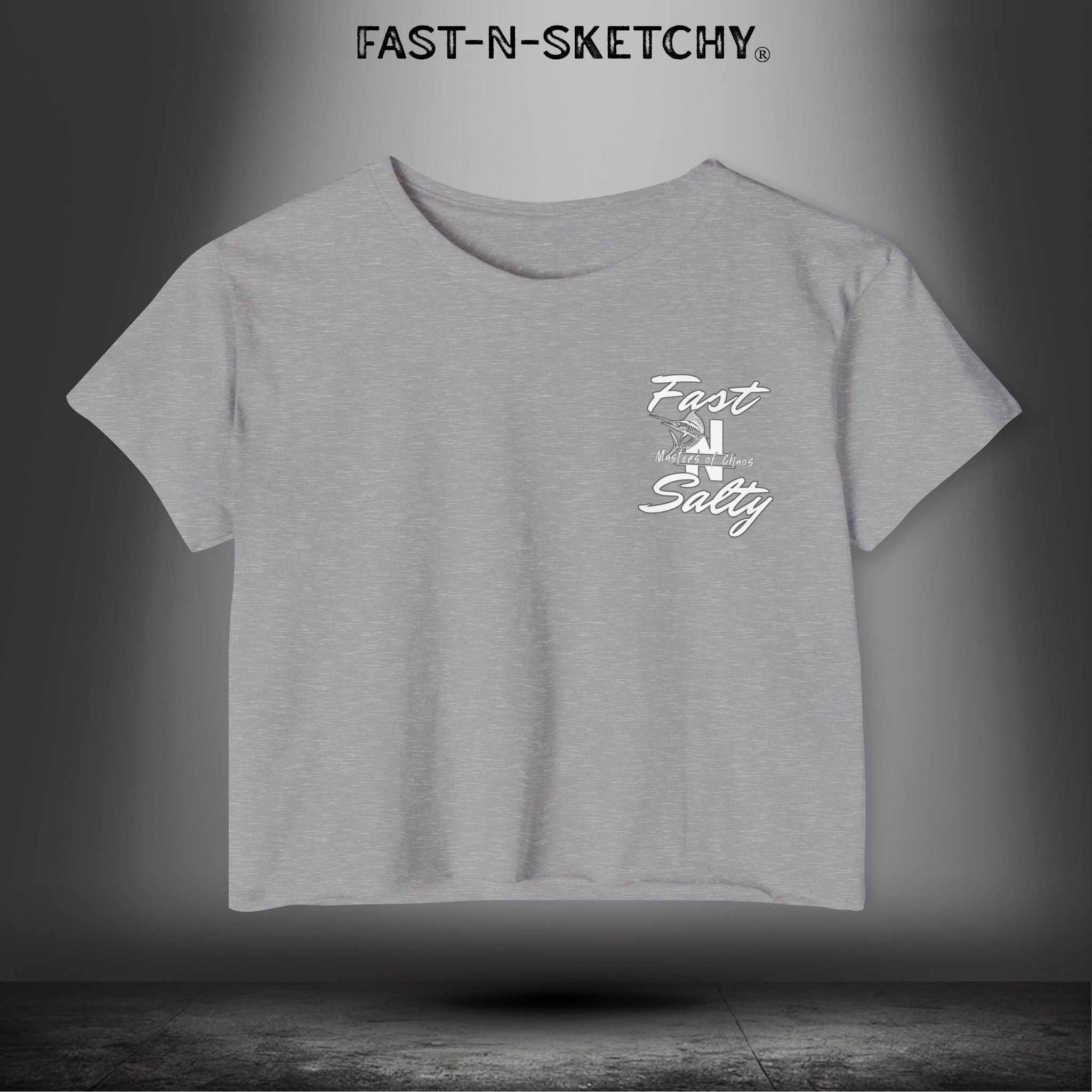 WE GREW HERE, YOU FLEW HERE, GO AWAY: Crop Top (Medium-Weight)