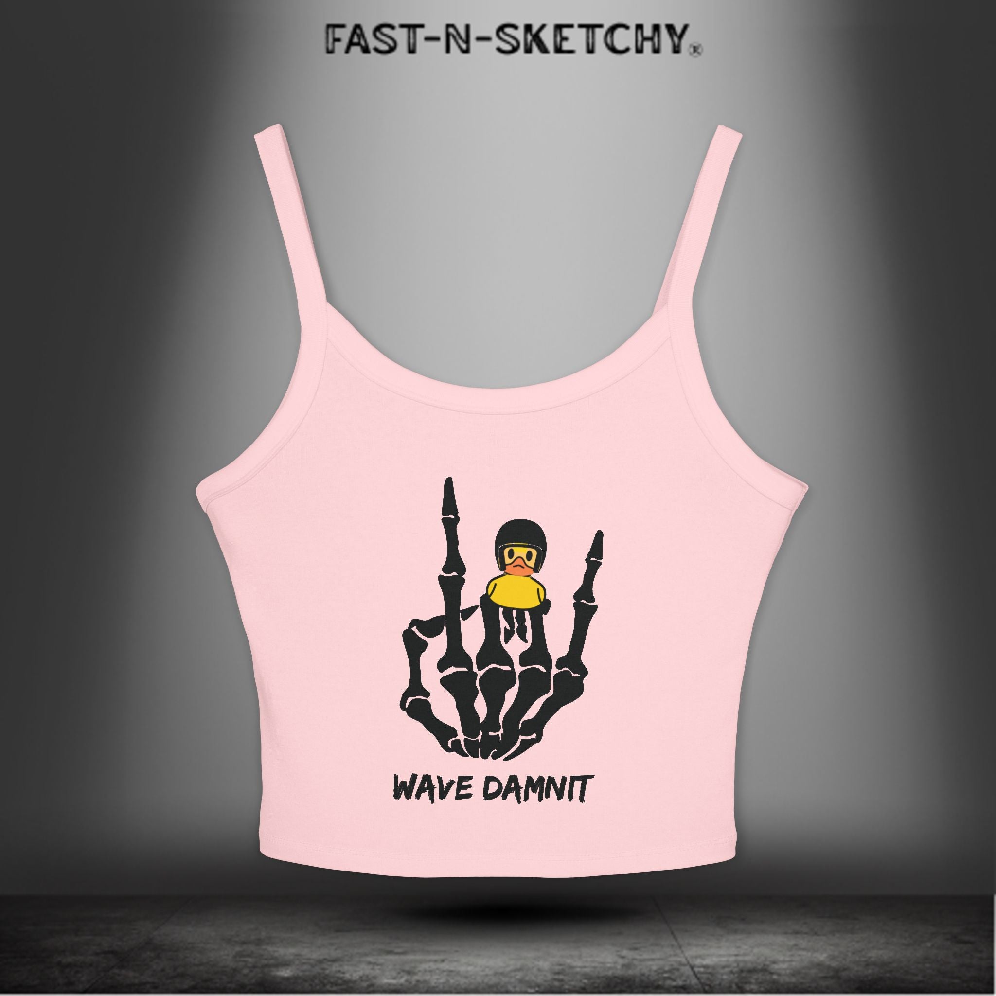 Jeep Edition: Wave Damnit created by Holly - Women's Spaghetti Strap Tank Top