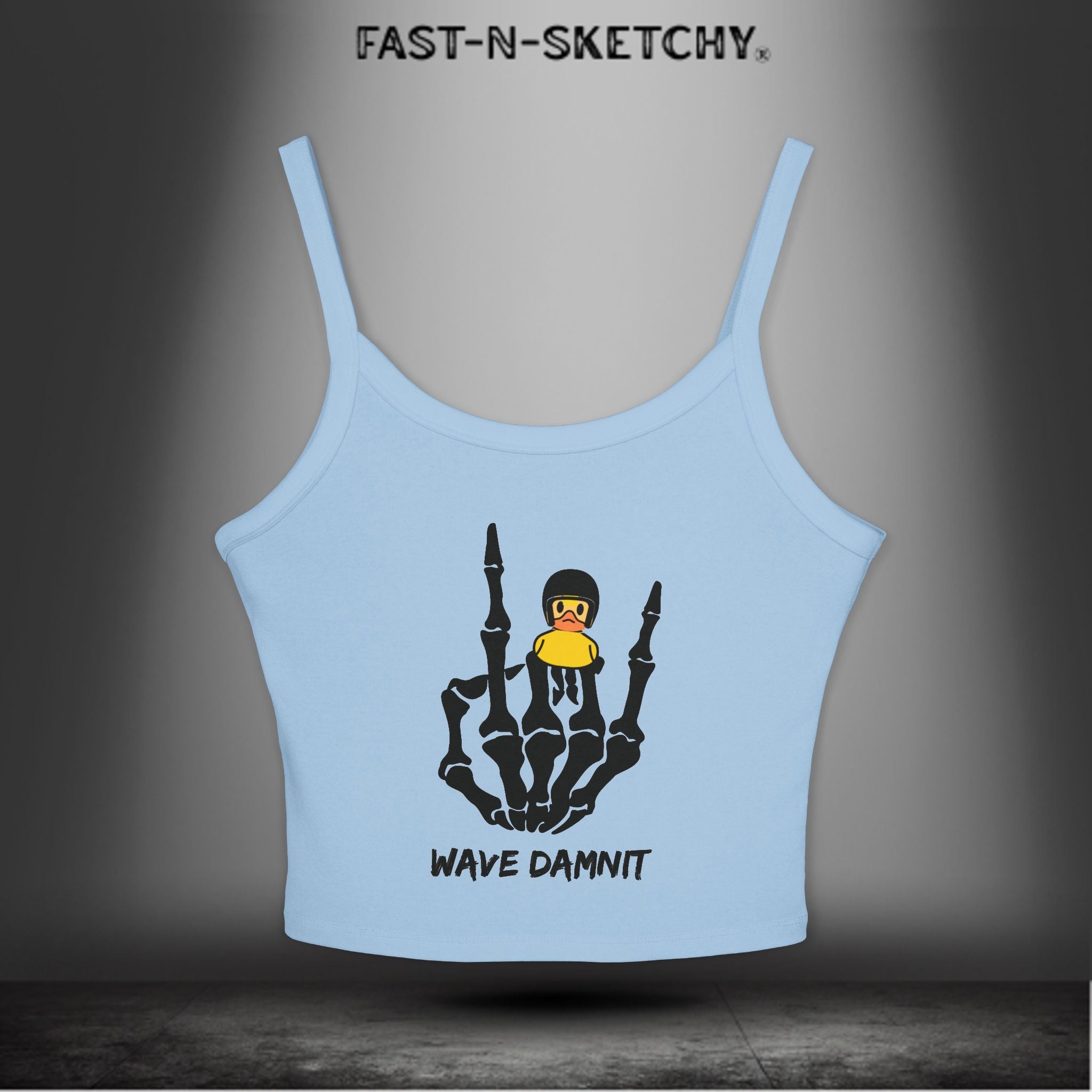 Jeep Edition: Wave Damnit created by Holly - Women's Spaghetti Strap Tank Top