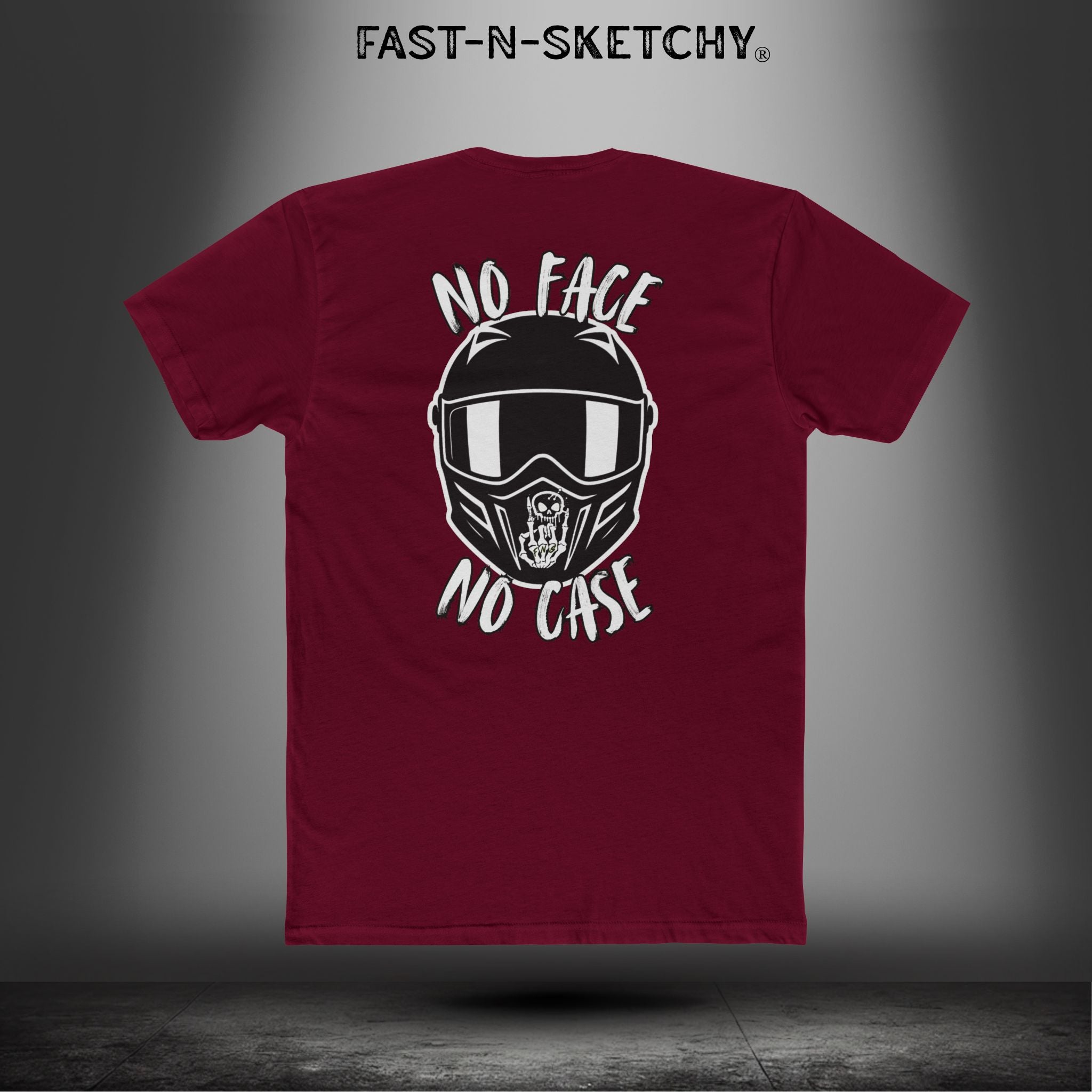 No Face, No Case: Biker Edition Relaxed Classic Tee (S-5XL)