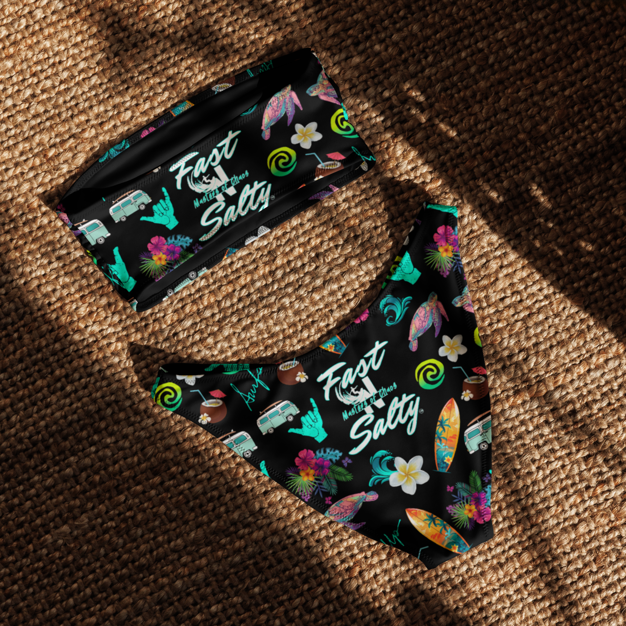 FAST-N-SALTY™ Bandeau Bikini – Floatin’, Flirtin’, and Feelin’ Dangerous