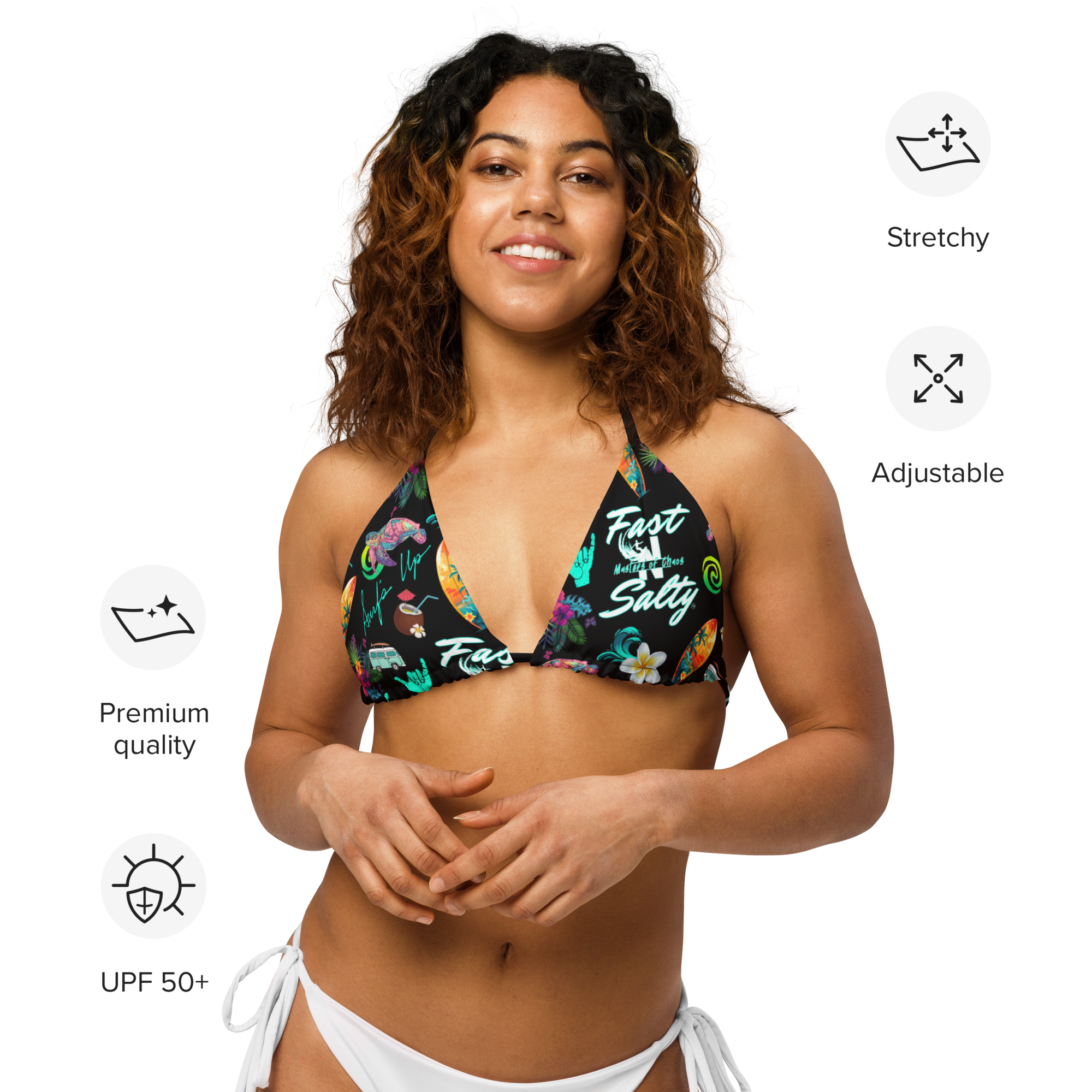 SURF'S UP FAST-N-SALTY - Bikini Top