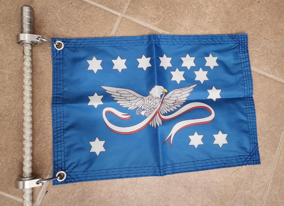 Ride Out of the Darkness 2ftx3ft Motorcycle/Car Flag - Pole NOT Included - Double-sided (Olive & Red 22 a Day) - LSY