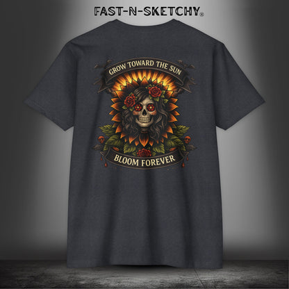 Grow Towards the Sun, Bloom Forever: Premium Fitted Tee