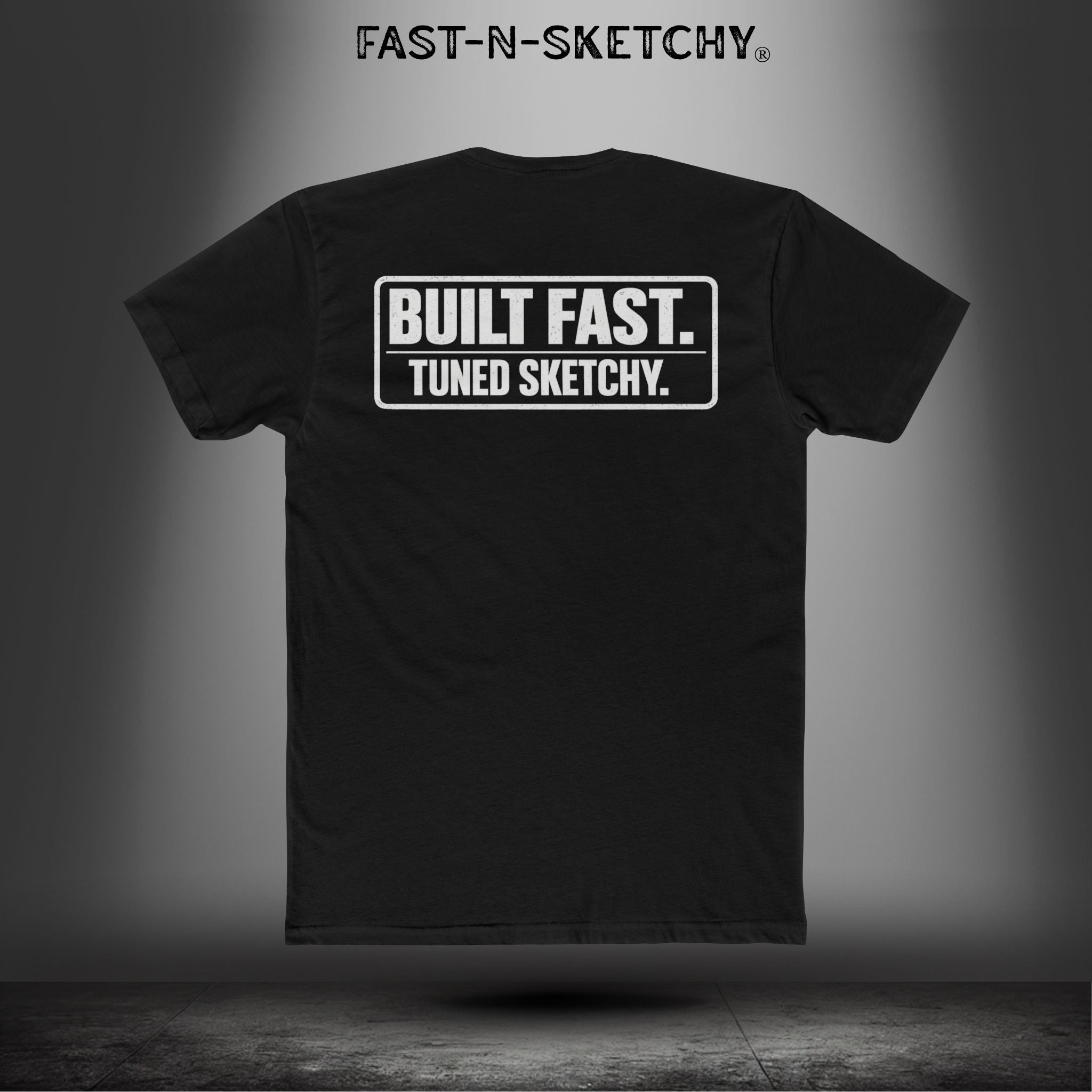 Built Fast, Tuned Sketchy: Bagger Racing Biker Edition Relaxed Classic Tee