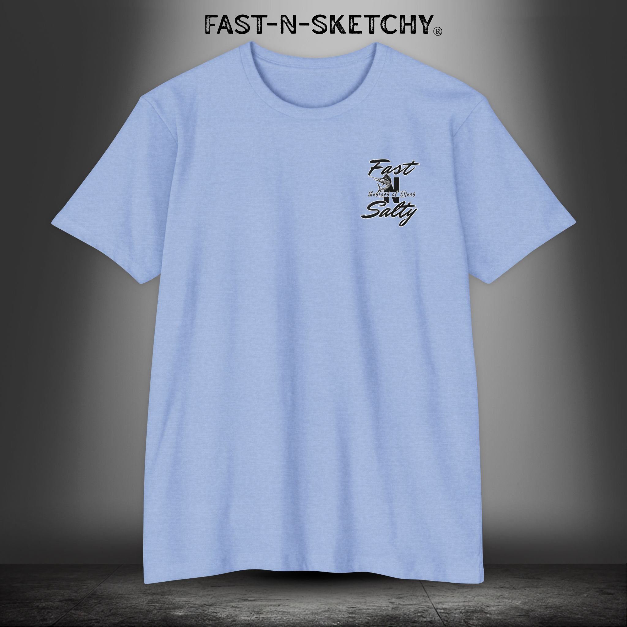 Fast-n-Salty Circle Logo (Black Logo) - T-Shirt Next Level 6210