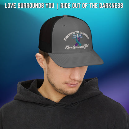 Ride Out of the Darkness Suicide Awareness Richardson Trucker Cap - LSY
