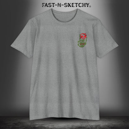 ORIGINAL FNS LOGO (Military Greed/Red): T-shirt Next Level 6210