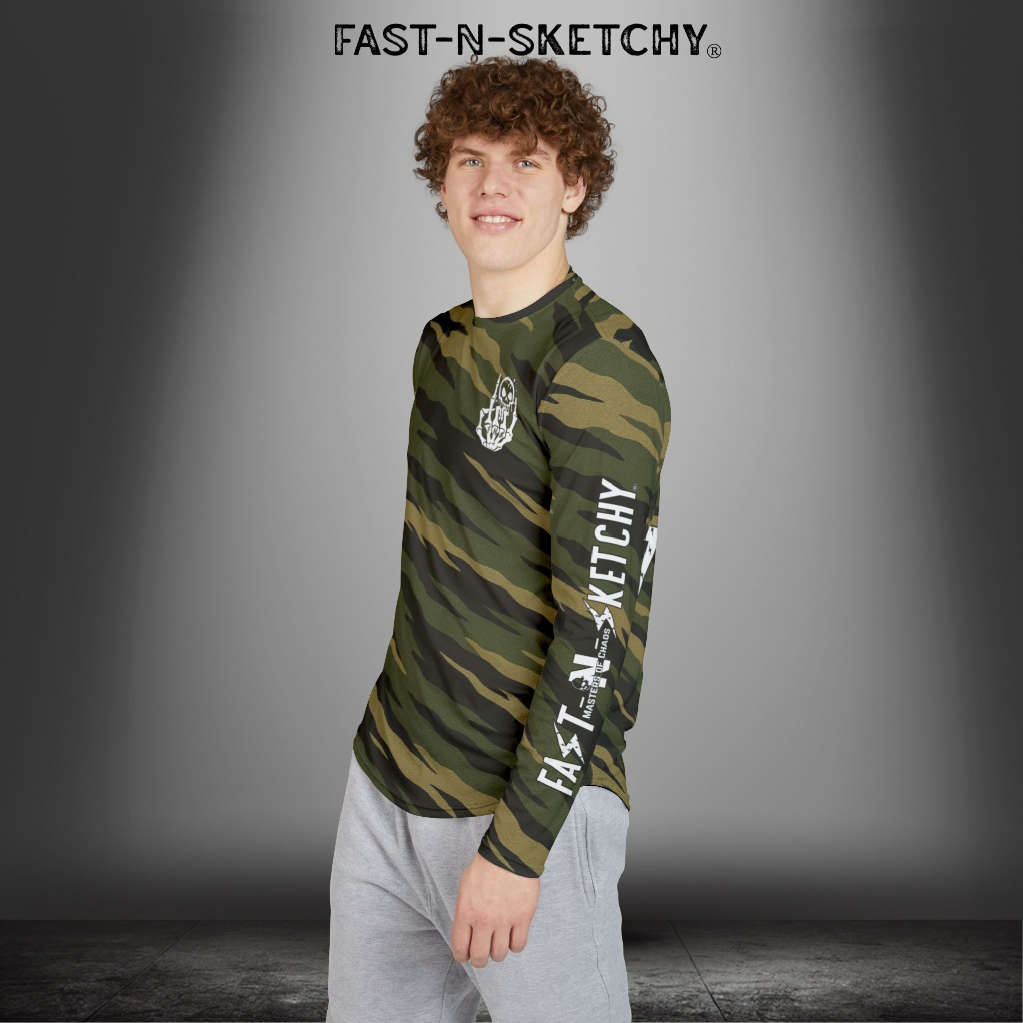 Tigerstripe Camo UV Protection Long Sleeve Shirt for Riding and Outdoors