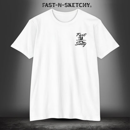 Fast-n-Salty Circle Logo (Black Logo) - T-Shirt Next Level 6210