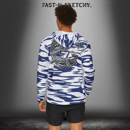 Marlin Camo UV Protection Hoodie — Saltwater Fishing