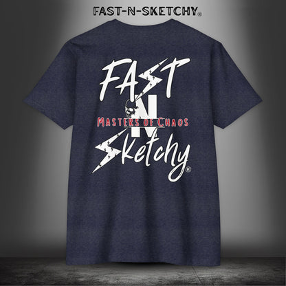 FAST-N-SKETCHY® - T-shirt Next Level 6210 (Dark Colors)