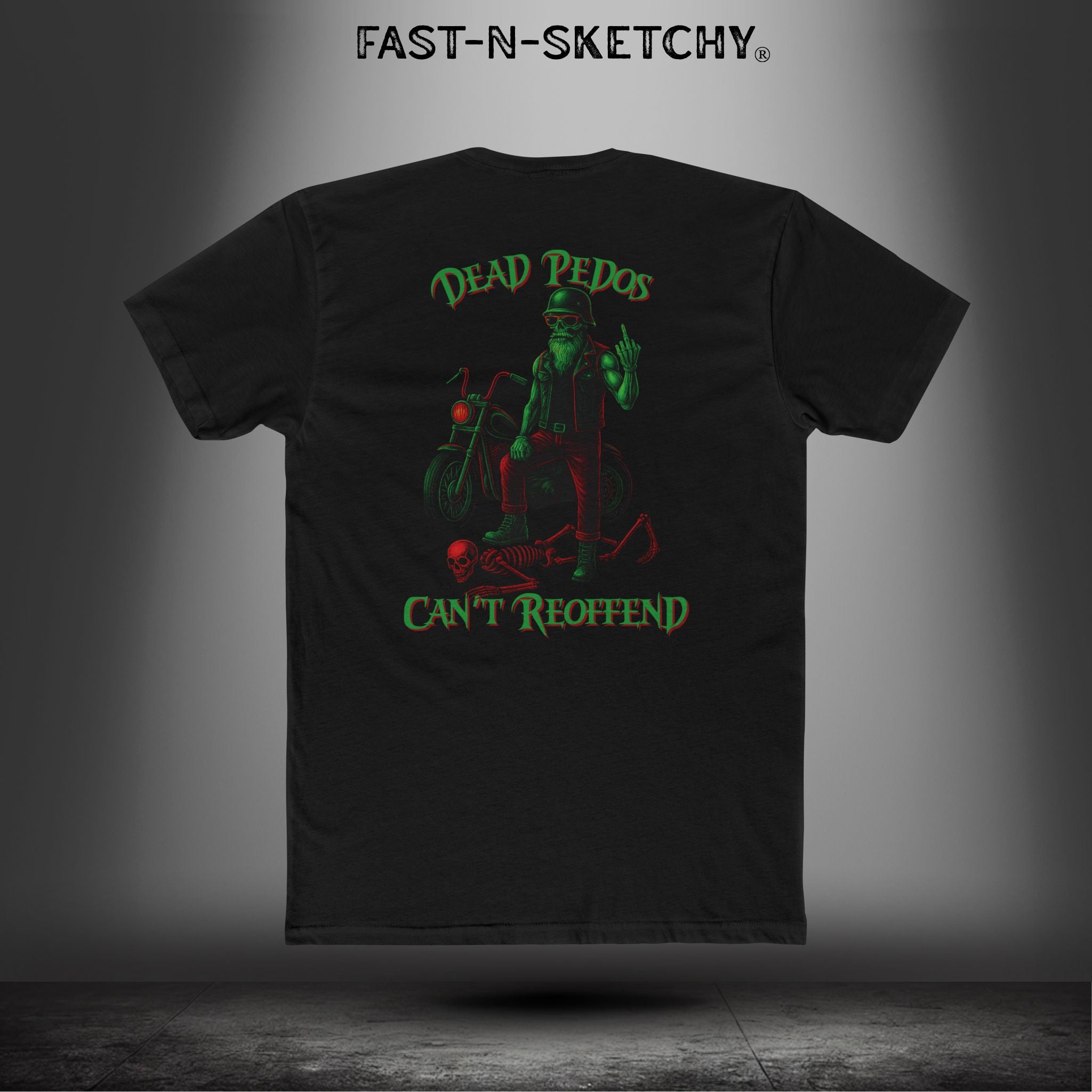 Dead Pedos Can't Reoffend: Biker Edition Relaxed Classic Tee