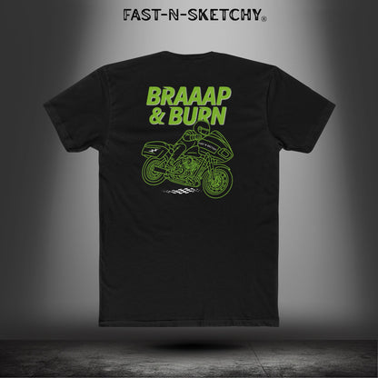 Braaap & Burn: Biker Edition Bagger Races Relaxed Classic Tee