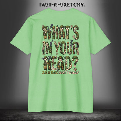 22 a Day, Not Today: Zombie T-Shirt by FAST-N-SKETCHY® - CVC Apple Green