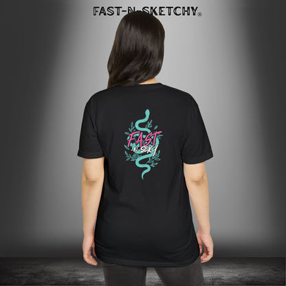 FAST-N-SEXY - The Year of the Snake: Unisex CVC Jersey T-Shirt - Bold Graphic Tee for Trendsetters