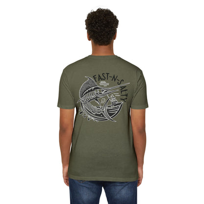 Fast-n-Salty Circle Logo (Black Logo) - T-Shirt Next Level 6210