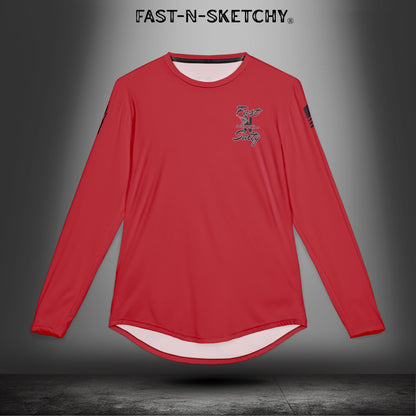 Fast-N-Salty UV Protection Long Sleeve Shirt - (Red)