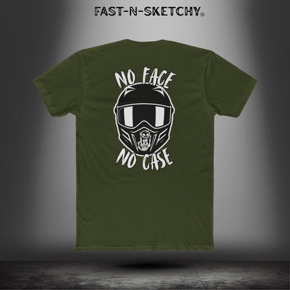 No Face, No Case: Biker Edition Relaxed Classic Tee (S-5XL)