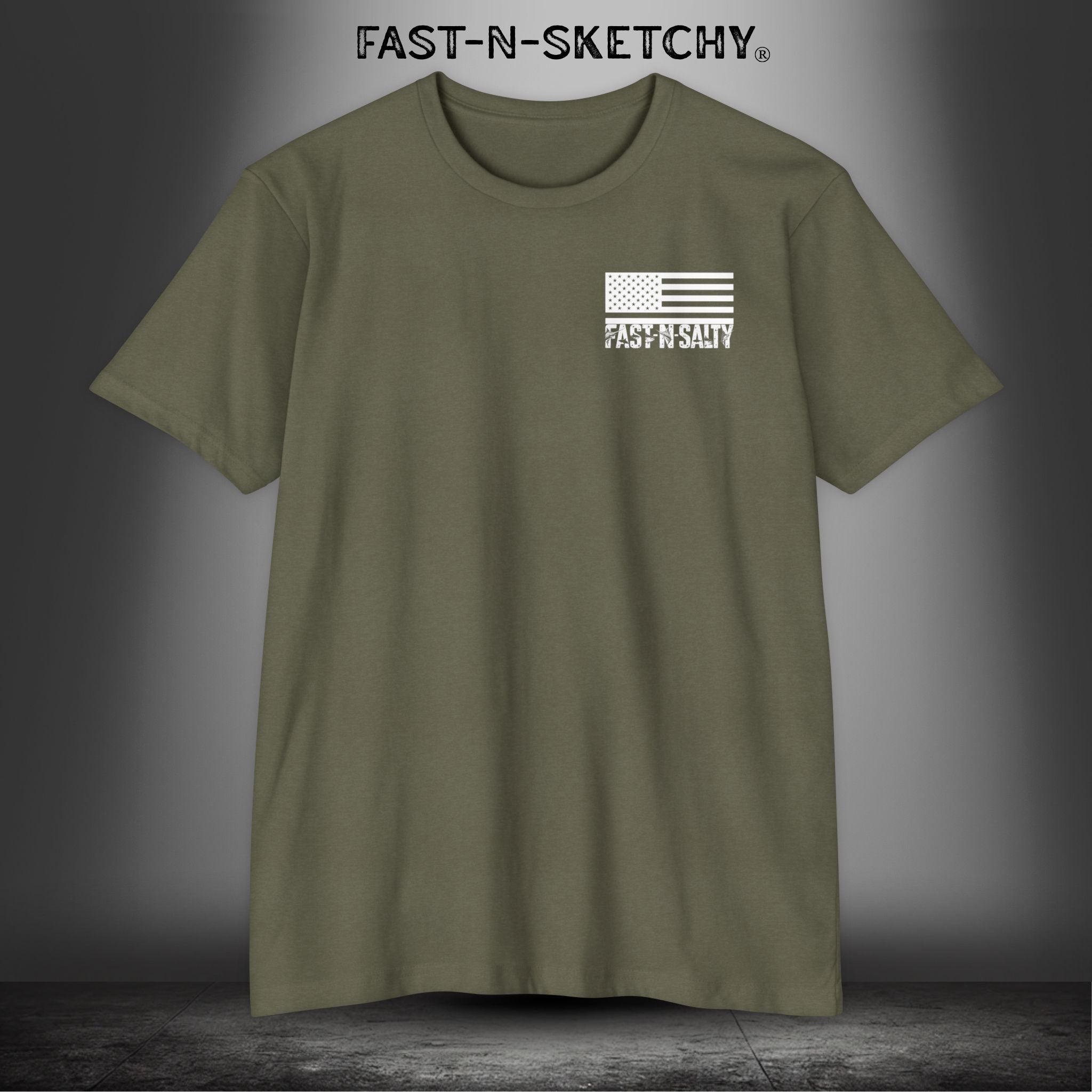 Fast-N-Salty Tee — Premium Fitted Patriotic T-Shirt