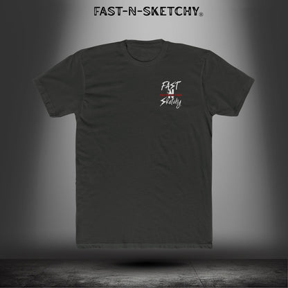 Built Fast, Tuned Sketchy: Bagger Racing Biker Edition Relaxed Classic Tee