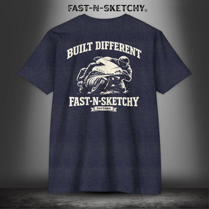 Built Different: Daytona Bike Week Bagger Racing Biker Edition Premium Tee