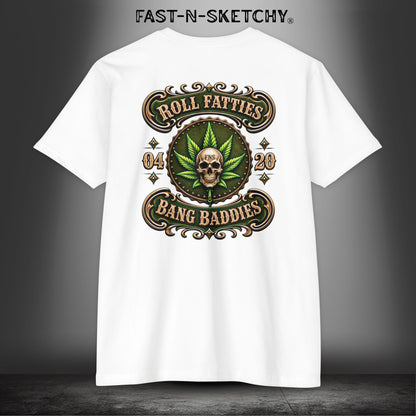 The Highlife: Roll Fatties & Bang Baddies: Biker Edition Premium Fitted Tee