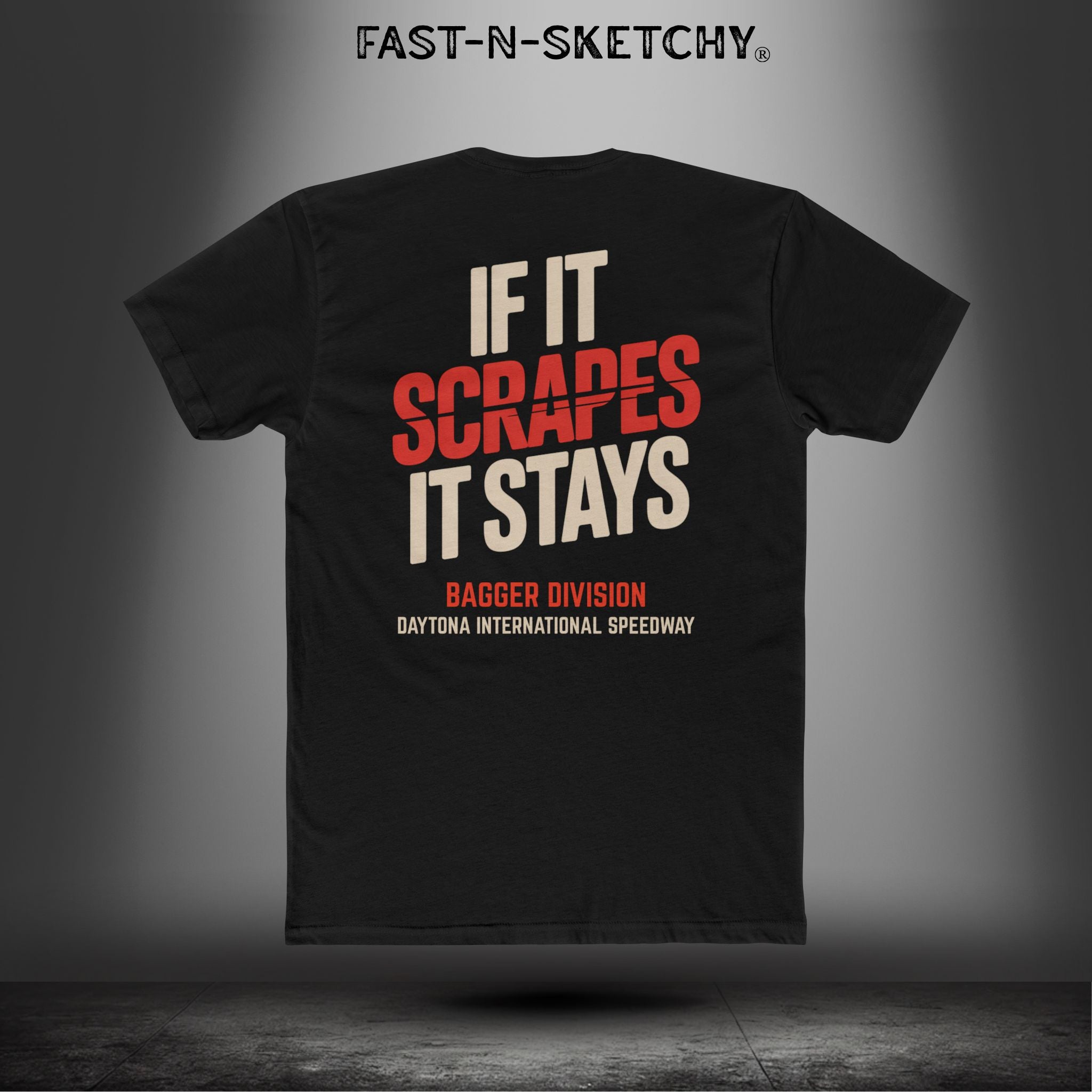If It Scarpes, It Stays: Daytona Bike Week Bagger Racing Biker Edition Relaxed Classic Tee