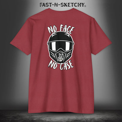 No Face, No Case: Biker Edition Premium Fitted Tee (Colors)