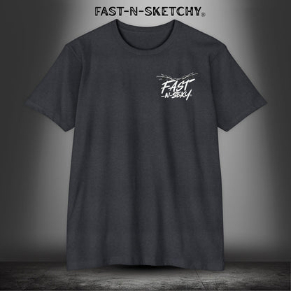 Chin Up, Tits Out: Biker Edition Premium Fitted Tee