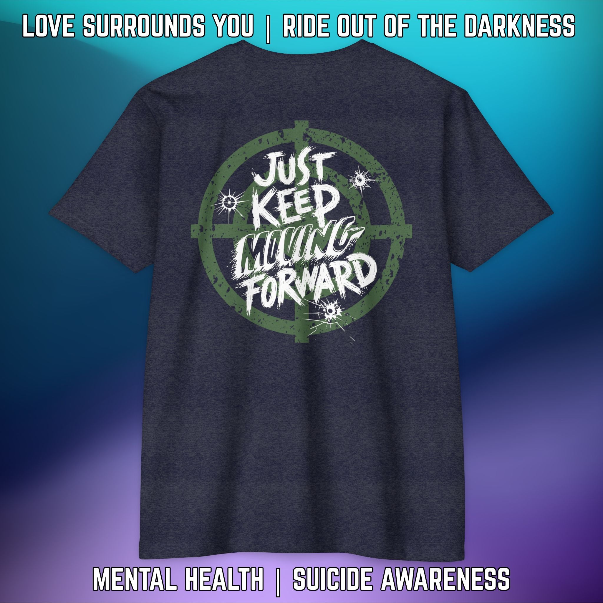 JUST KEEP MOVING FORWARD: T-Shirt Next Level 6210 - LSY