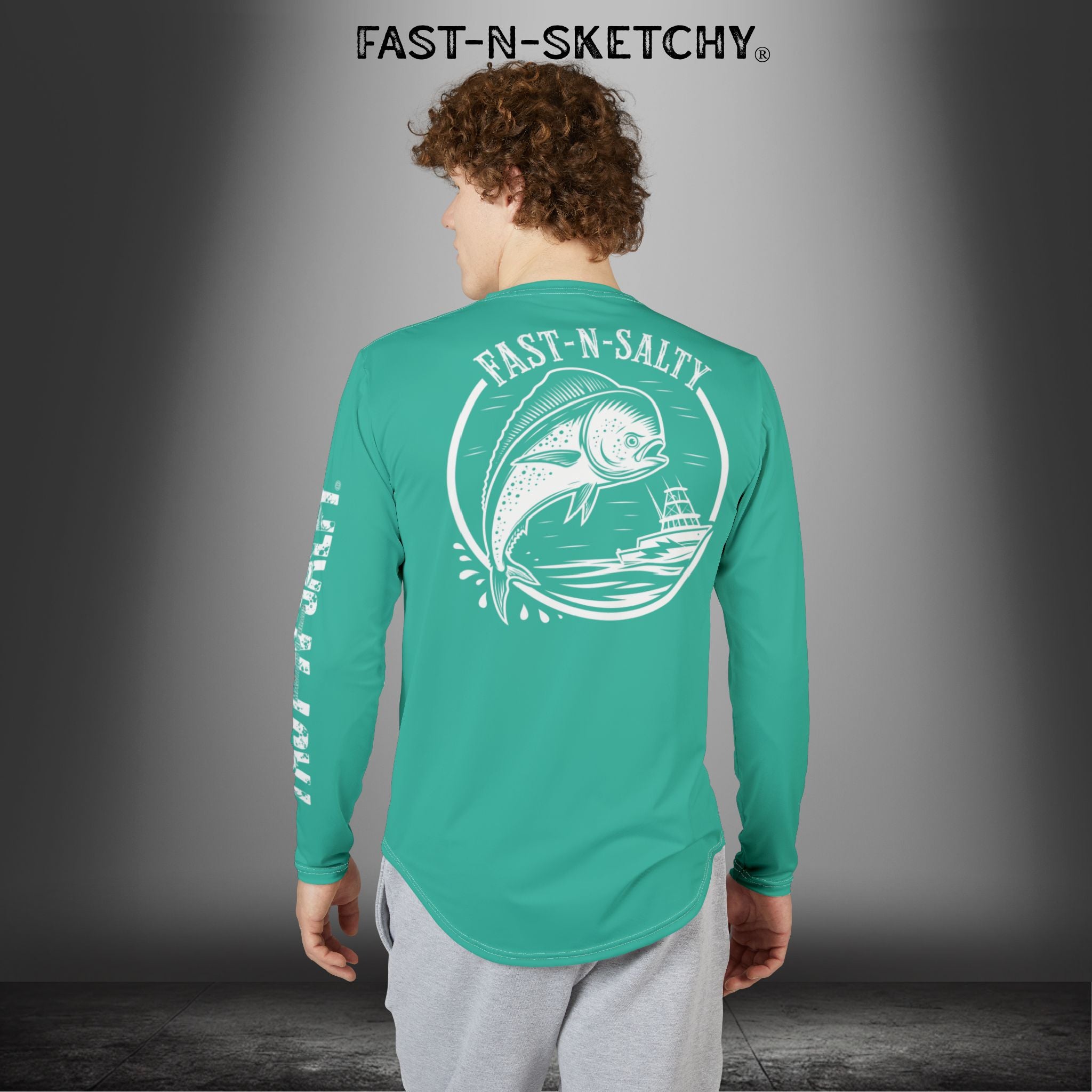 Mahi Mahi Fast-N-Salty UV Protection Long Sleeve Shirt - Perfect for Outdoor Adventures and Fishing