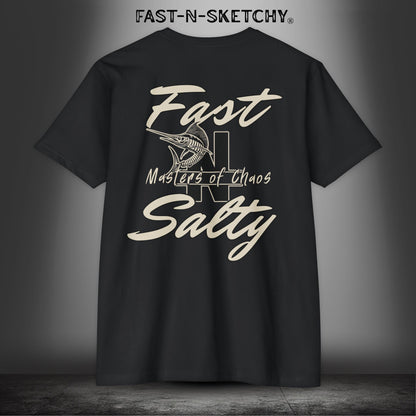 Fast-N-Salty: Masters of Chaos - T-Shirt Next Level (Tan Letters)