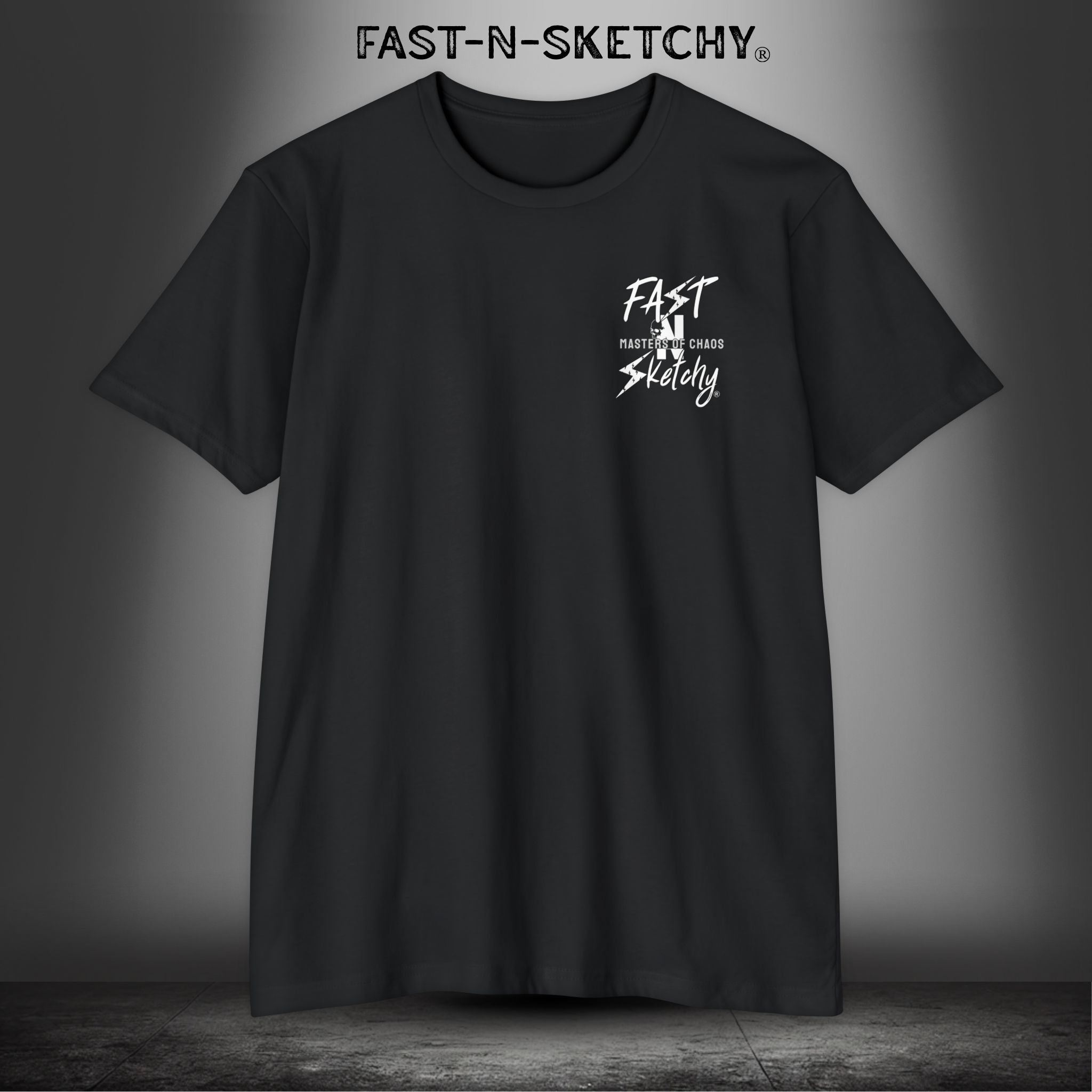 No Face, No Case: Biker Edition Premium Fitted Tee (Darks)