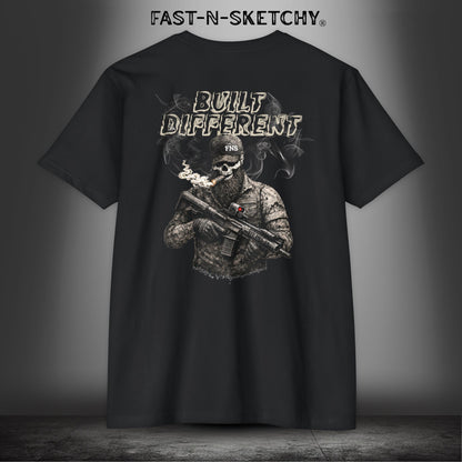 Built Different: Military Edition Premium Fitted Tee