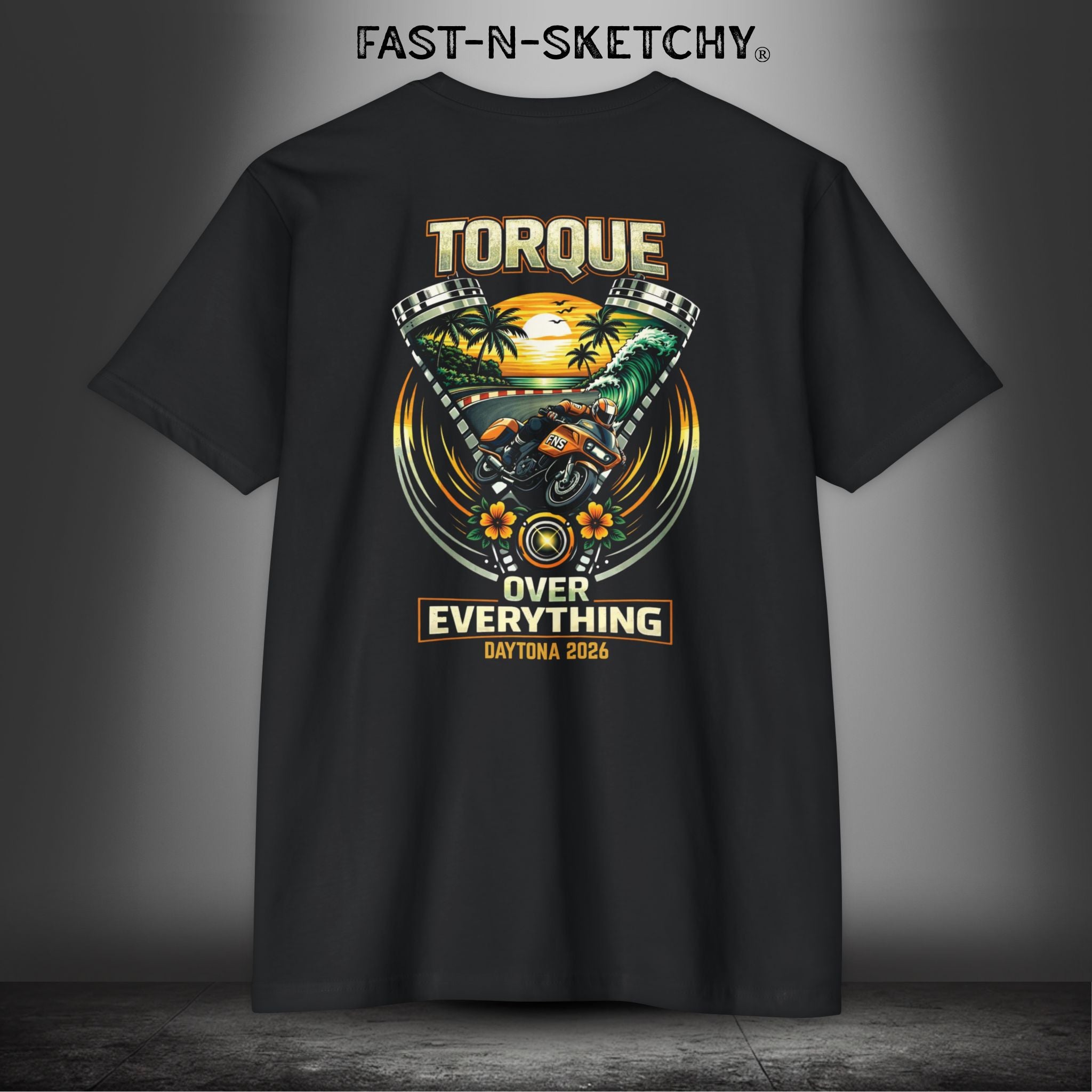 Torque Over Everything: Daytona Bike Week Bagger Racing Biker Edition Premium Tee