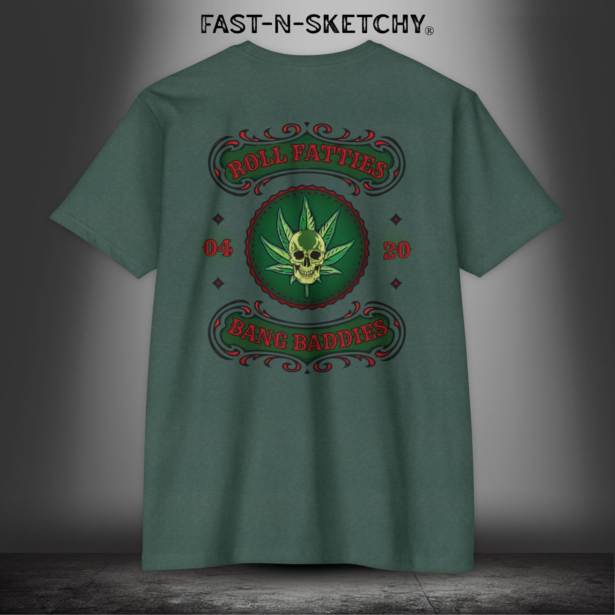The Highlife: Roll Fatties & Bang Baddies: Biker Edition Premium Fitted Tee