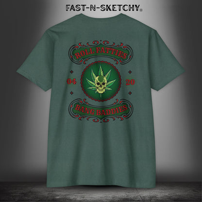 The Highlife: Roll Fatties & Bang Baddies: Biker Edition Premium Fitted Tee