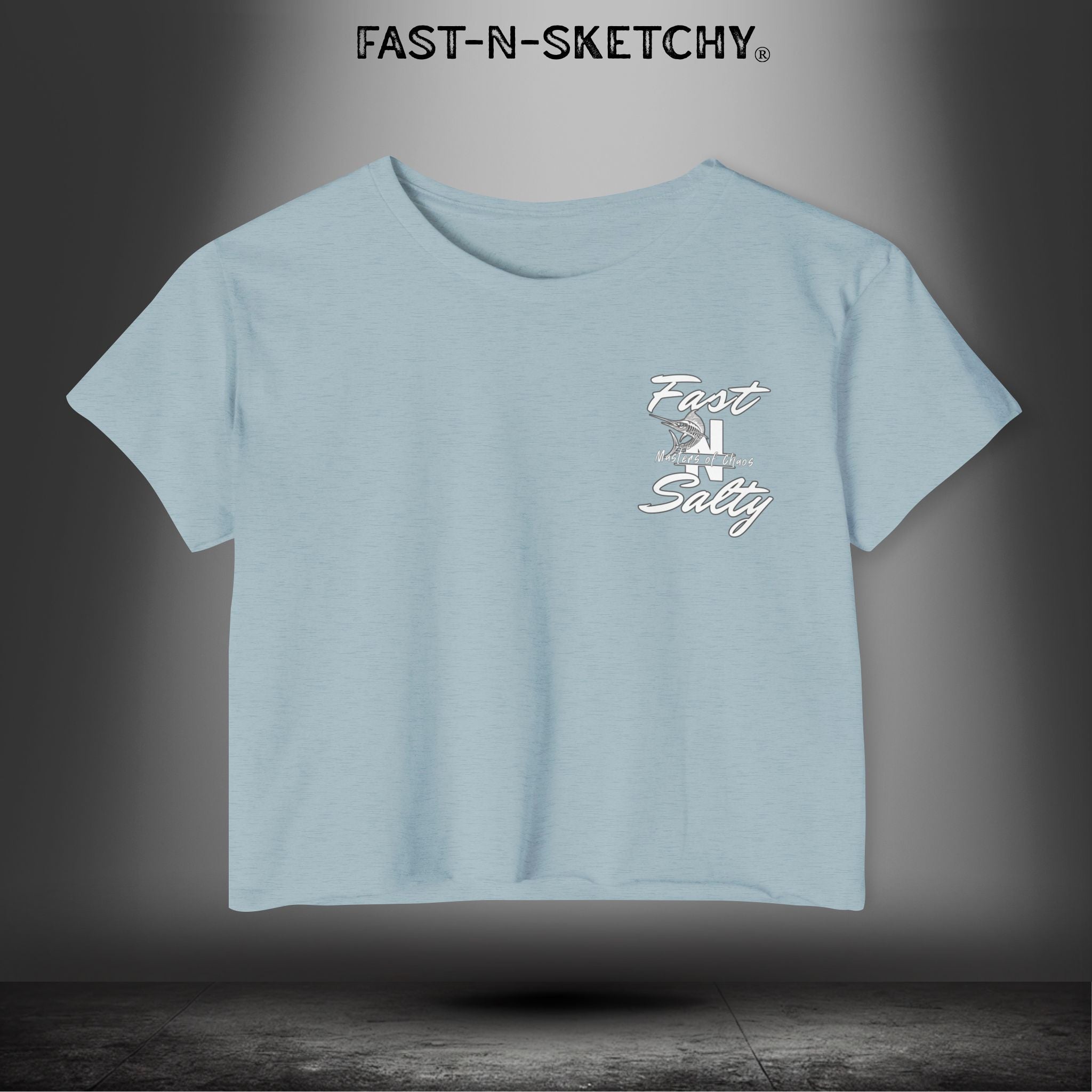 WE GREW HERE, YOU FLEW HERE, GO AWAY: Crop Top (Medium-Weight)