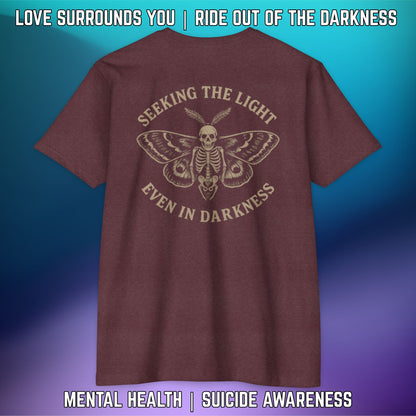 Seeking the Light, Even in Darkness - T-Shirt Next Level 6210 - LSY