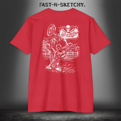 Stay Up Biker Edition Premium Fitted Tee