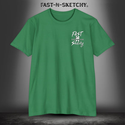No Face, No Case: FAST-N-SKETCHY - T-Shirt